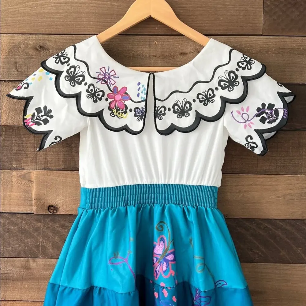 Disney Encanto Girl's Mirabel Madrigal Halloween Costume Cosplay Dress Up